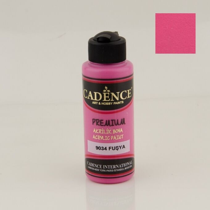 Cadence Premium Akrilik Boya 9034 Fuşya 120 Ml