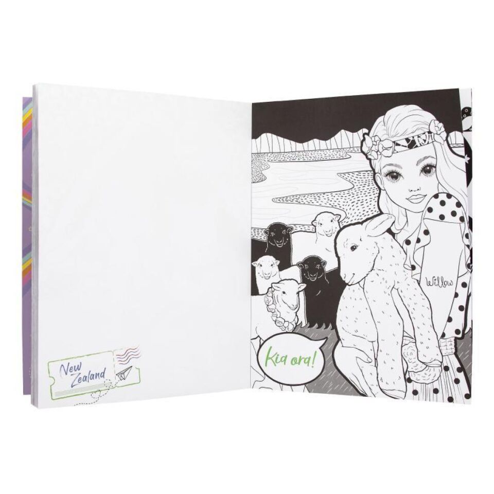 Top Model Colour & Design Book Tasarım Ve Boyama Defteri