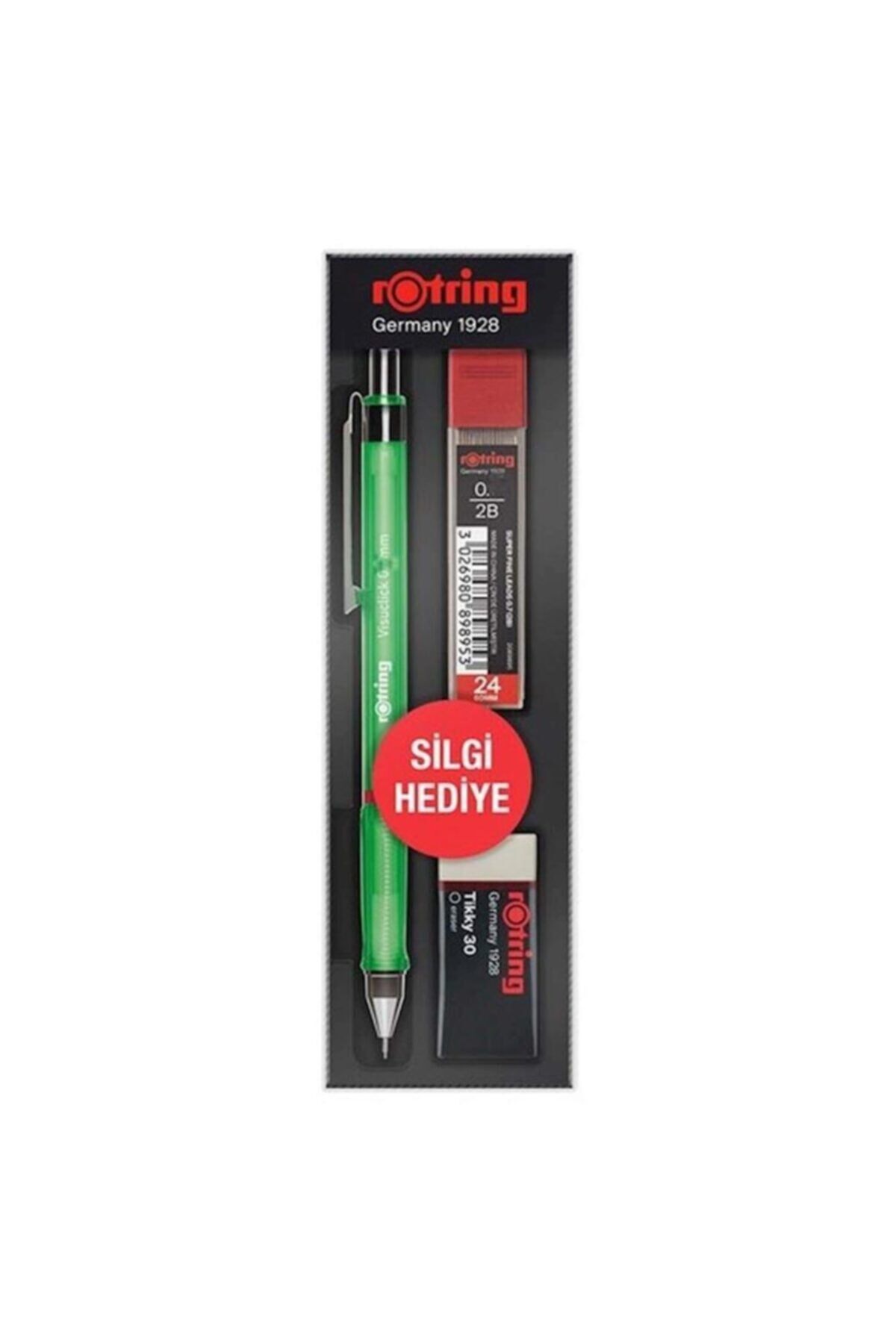 Rotring Visuclick Min Silgi 3 Lü Okul Seti- 0.7 Mm Yeşil