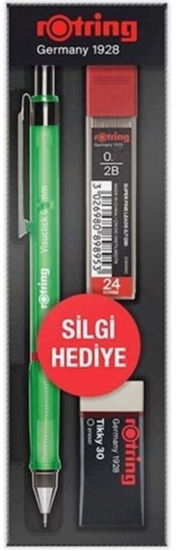 Rotring Visuclick Min Silgi 3 Lü Okul Seti- 0.7 Mm Yeşil