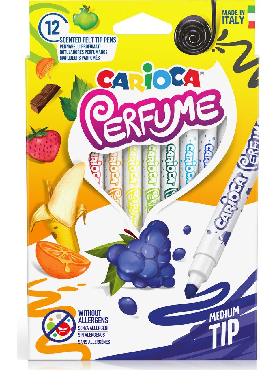 Carioca Kokulu Jumbo Keçeli Boya Kalemi 12 Li