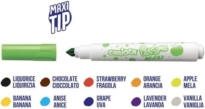 Carioca Kokulu Jumbo Keçeli Boya Kalemi 12 Li