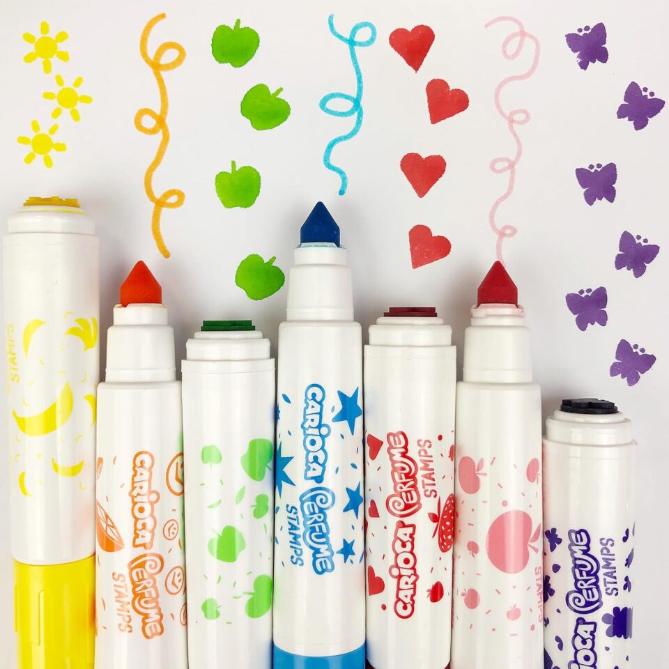 Carioca Kokulu Jumbo Keçeli Boya Kalemi 12 Li