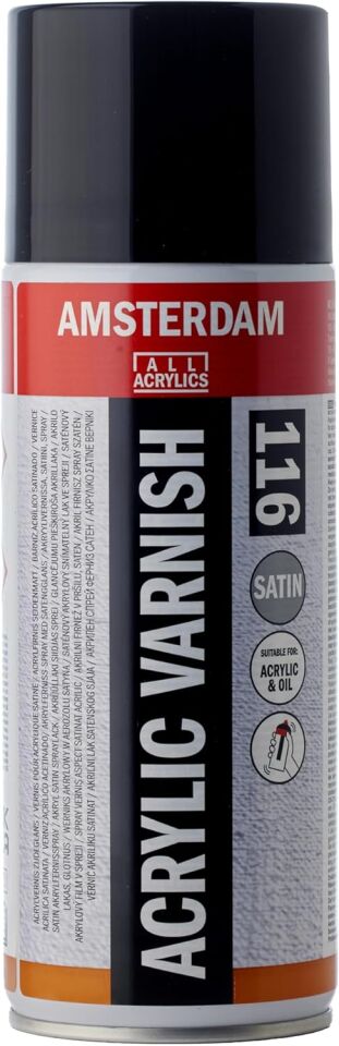 Amsterdam Acrylic Vernik Saten Sprey 400 Ml