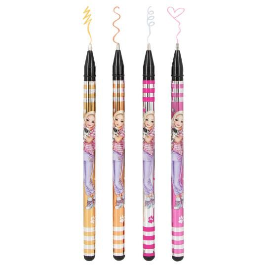 Top Model Glitter Gel Metallic Pen Set