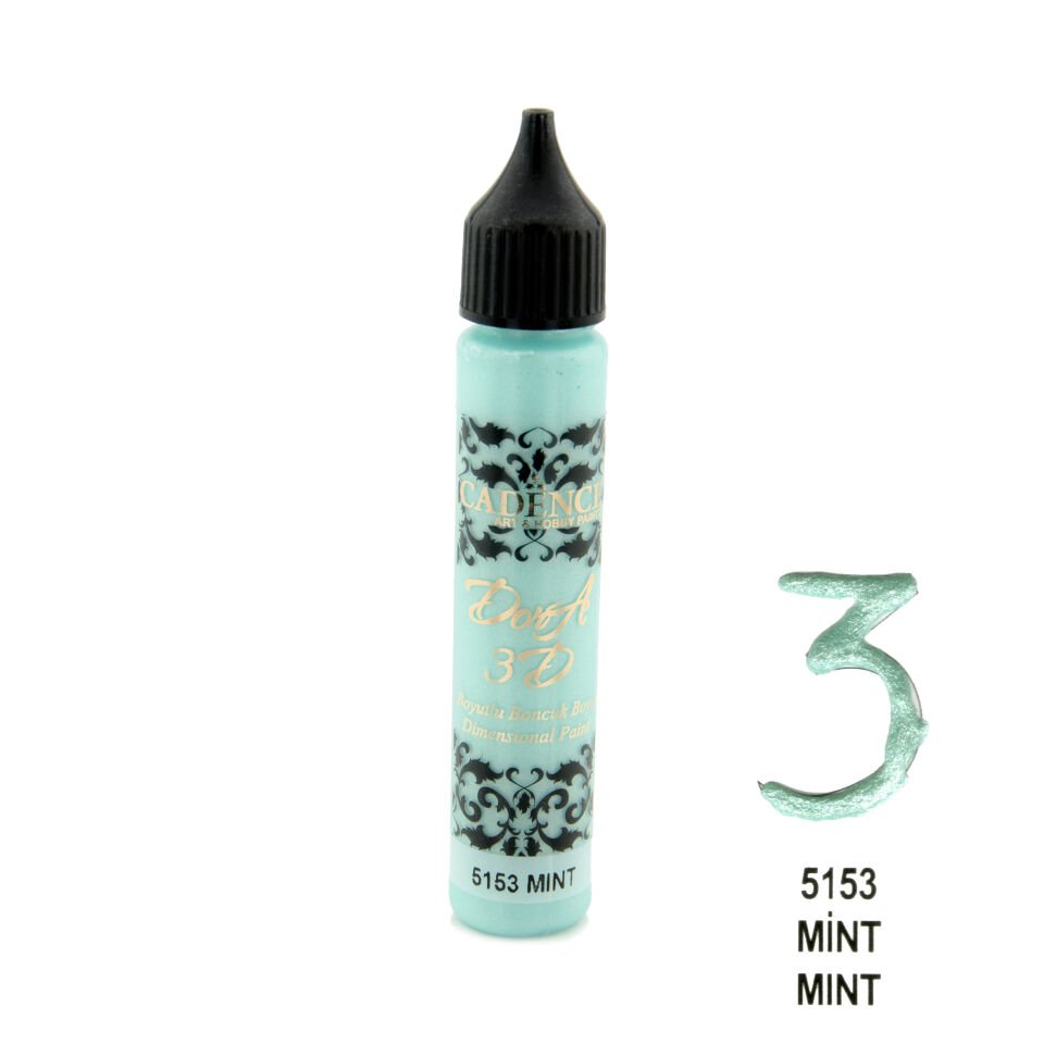 Cadence 3D Dora Boncuk Boya 5153 Mint 25 Ml