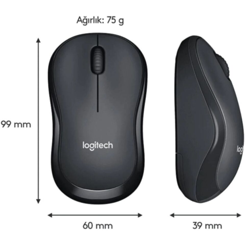 Logitech 910-006510 M221 Siyah Kablosuz Mouse