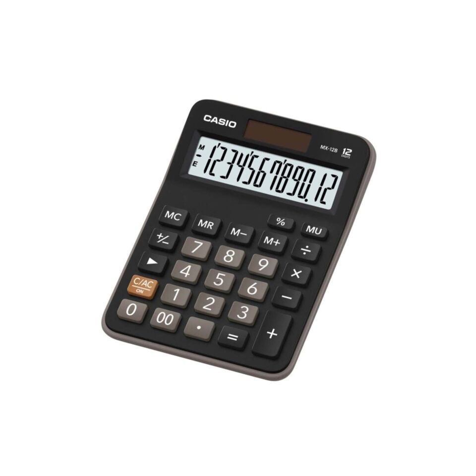 Casio Hesap Makinesi Masaüstü Mx-12B-Bk 12 Hane