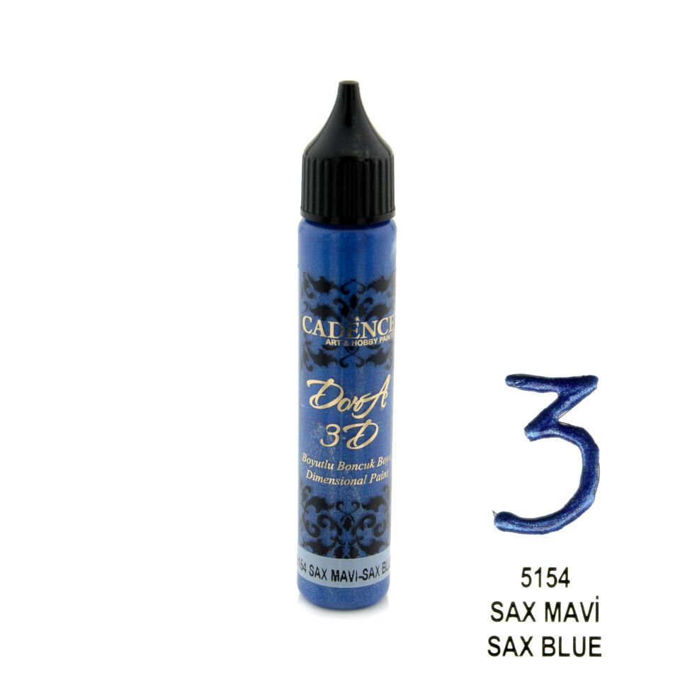 Cadence 3D Dora Boncuk Boya 5154 Sax Mavi 25 Ml