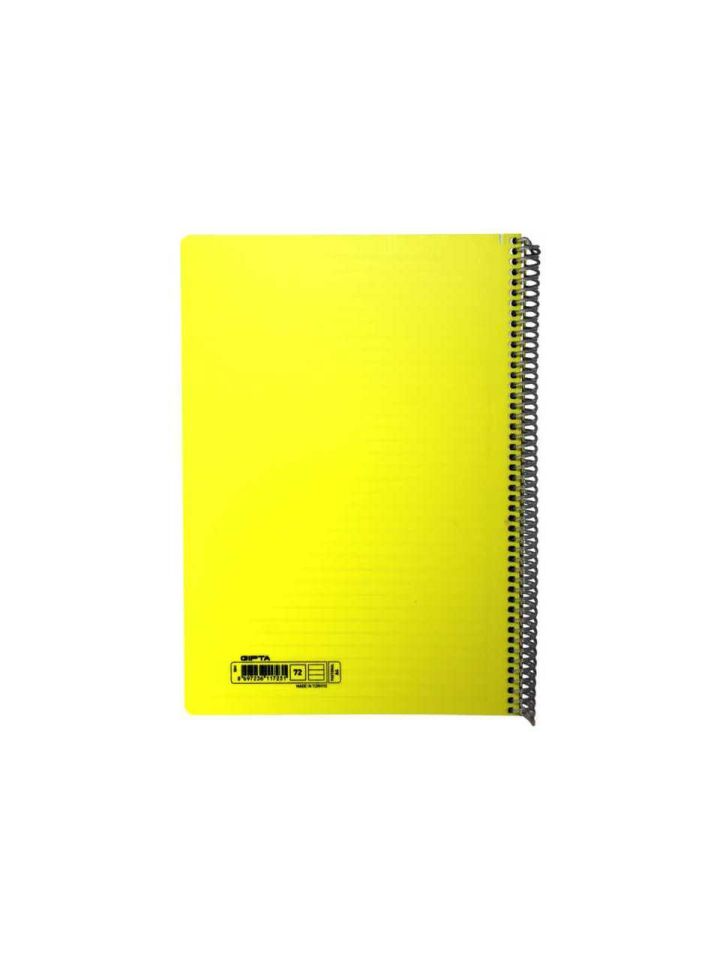 Gıpta Pastoral Spiralli Pp Kapak Defter A4 72 Yp Çizgili