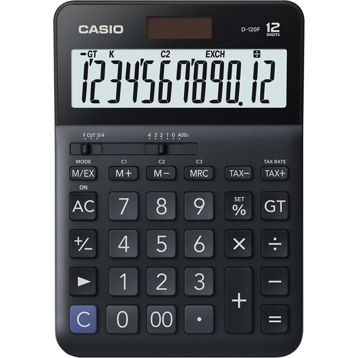 Casio Hesap Makinesi Masaüstü D-120F 12 Hane