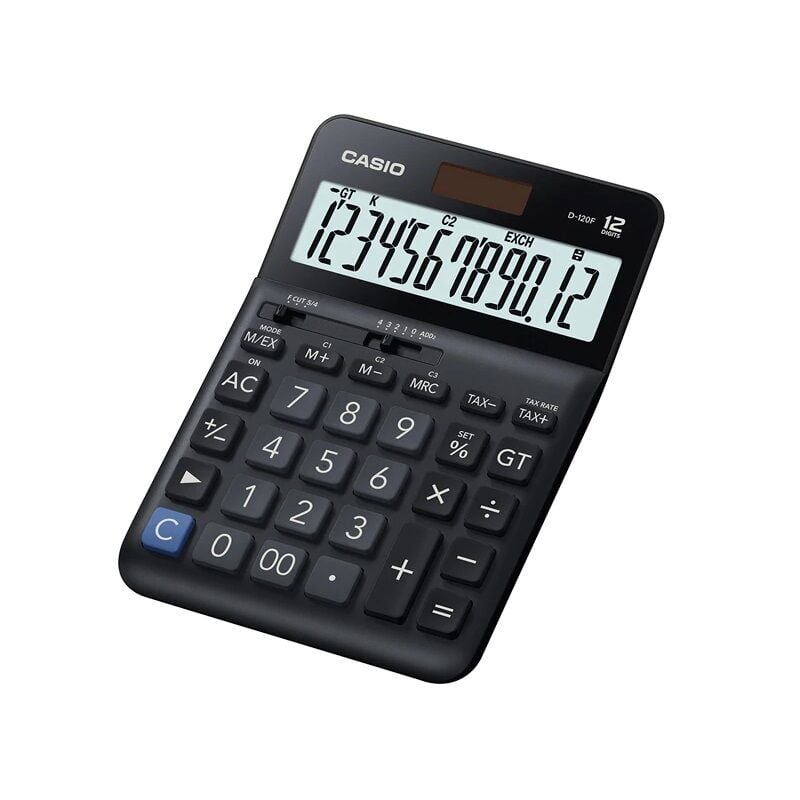 Casio Hesap Makinesi Masaüstü D-120F 12 Hane