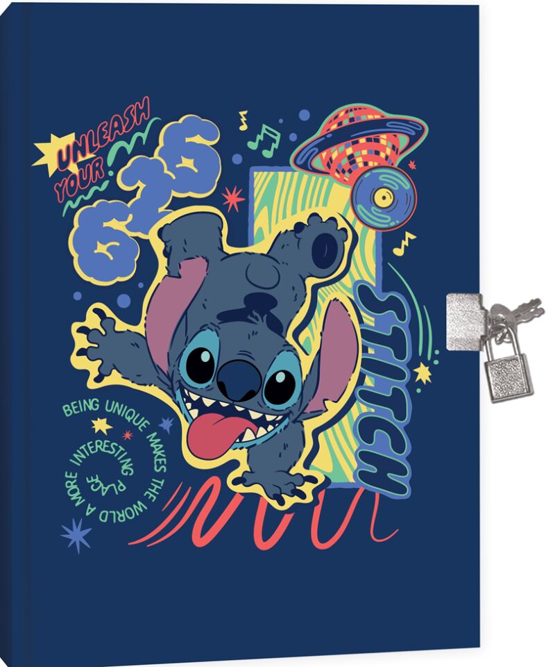 Keskin Lilo&Stitch 14x20 80 Yaprak Kilitli Hatıra Defteri