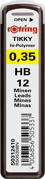 Rotring Hi-Polymer Kurşun Kalem Ucu 0.3 Mm Hb