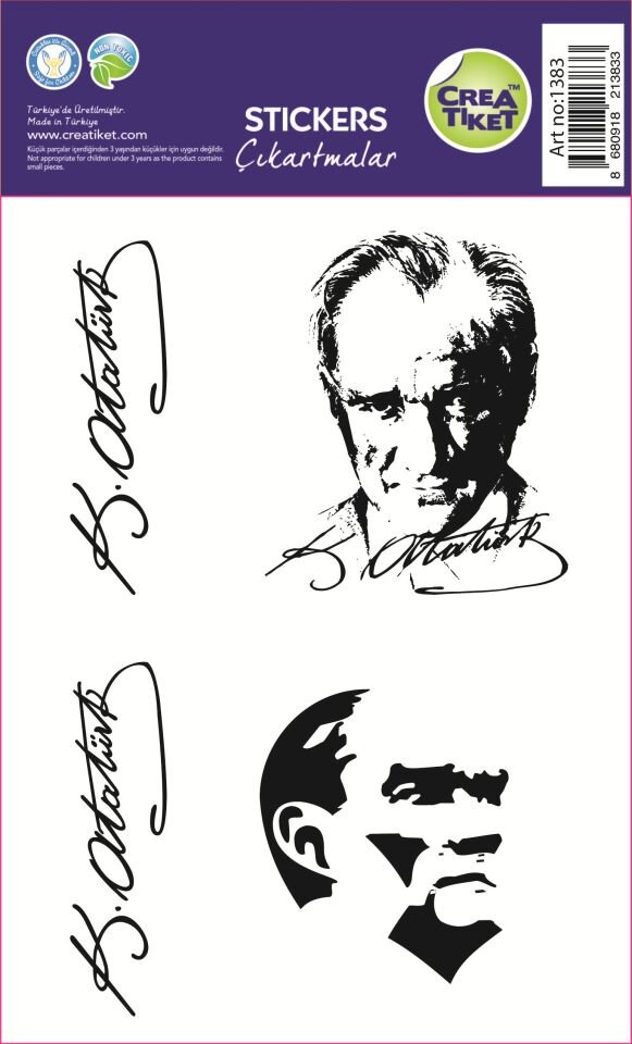 Crea Etiket Atatürk Silüet