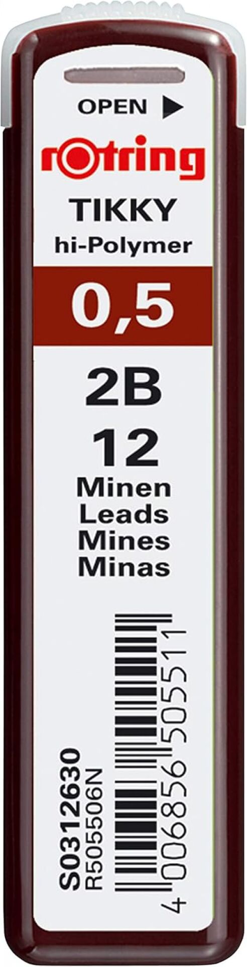 Rotring Hi-Polymer Kurşun Kalem Ucu 0.5 Mm 2b