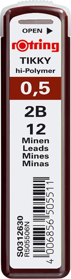 Rotring Hi-Polymer Kurşun Kalem Ucu 0.5 Mm 2b