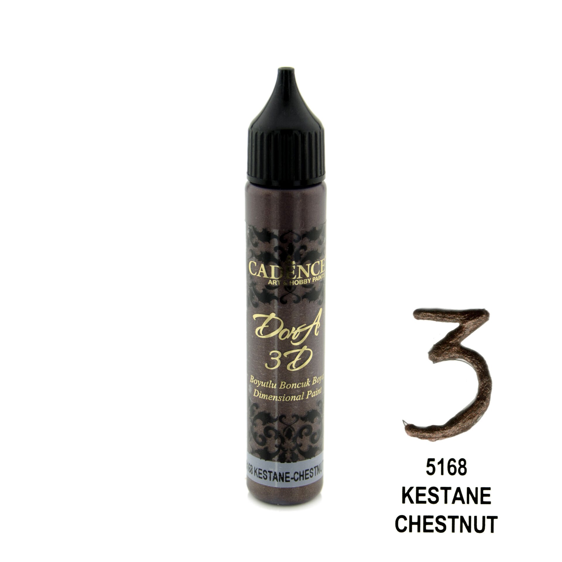 Cadence 3D Dora Boncuk Boya 5168 Kestane 25 Ml