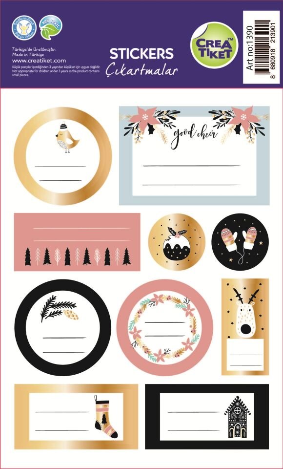 Crea Etiket Planlayıcı Etiketi Kış Neşesi