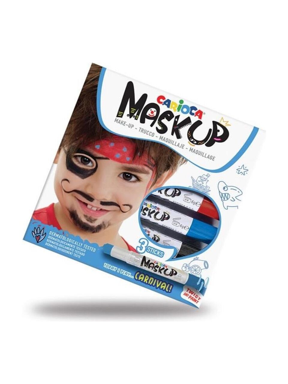 Carioca Yüz Boyası 6 Gr 3 Renk Carnıval