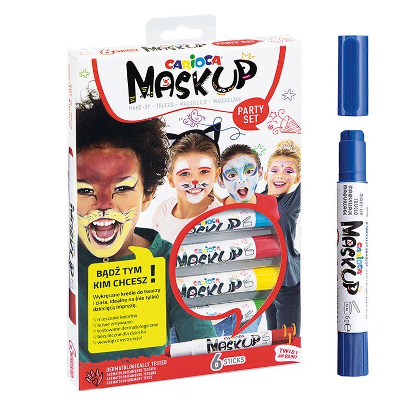 Carioca Yüz Boyası 6 Gr 6 Renk