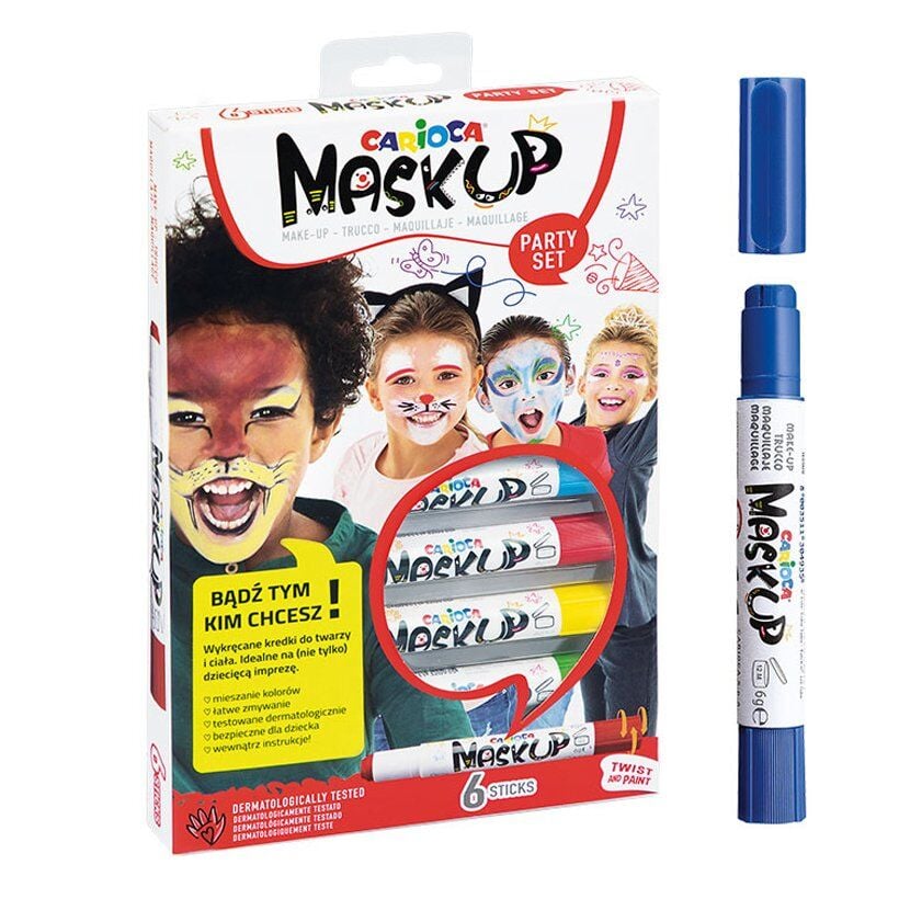 Carioca Yüz Boyası 6 Gr 6 Renk