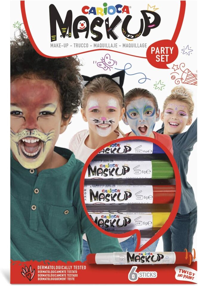 Carioca Yüz Boyası 6 Gr 6 Renk