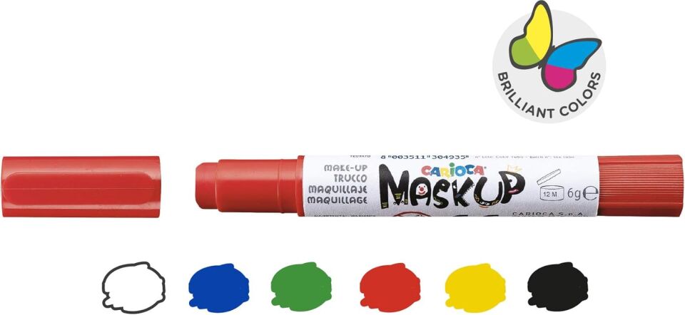 Carioca Yüz Boyası 6 Gr 6 Renk