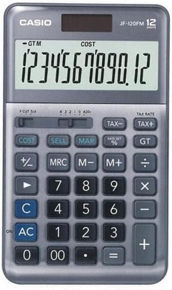 Casio Hesap Makinesi Masaüstü Jf-120Fm 12 Hane