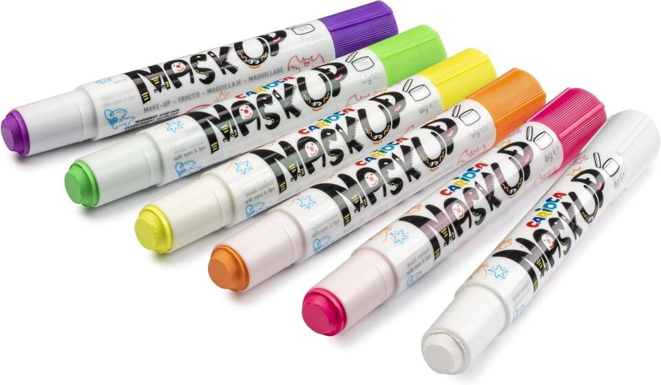 Carioca Yüz Boyası 6 Gr 6 Renk Fosforlu