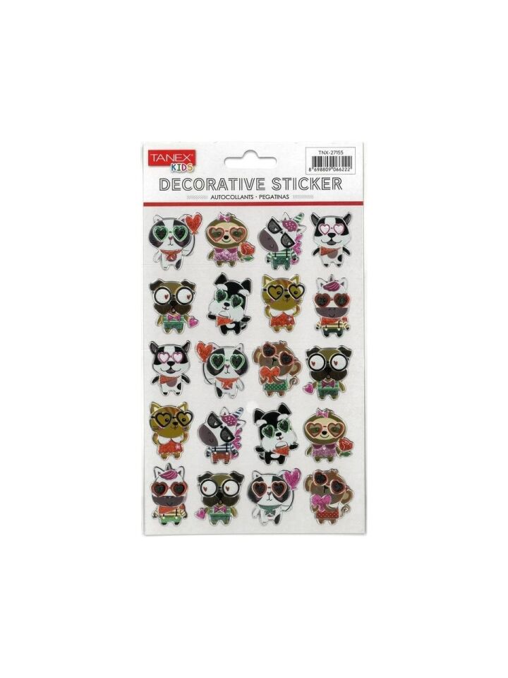 Tanex Tnx-27155 Puffy Komik Kedi Köpekler Serisi