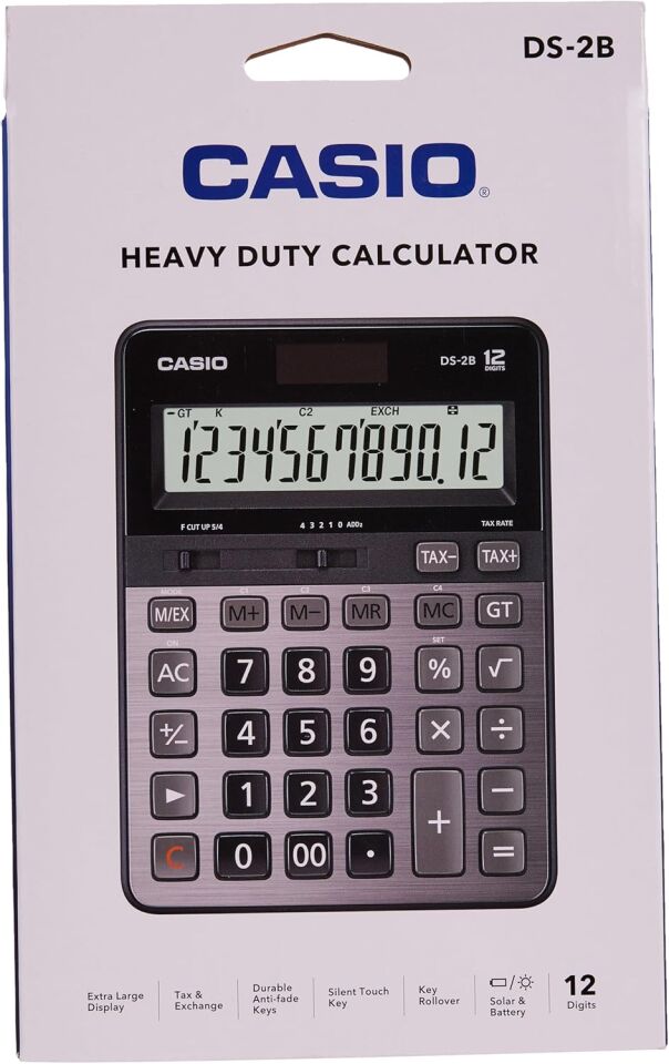 Casio Hesap Makinesi Masaüstü Ds-2B 12 Hane