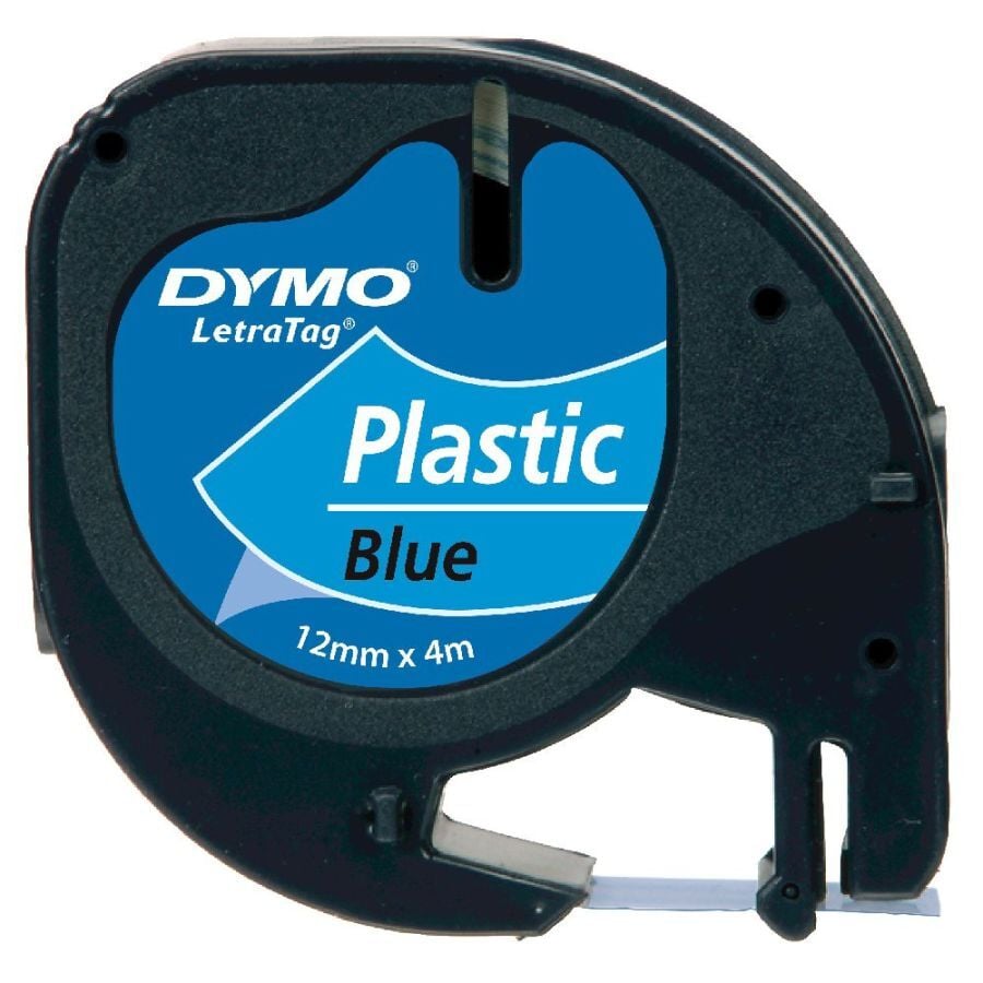 Dymo Letra Tag Plastik Şerit 12 Mm X 4 Mt Mavi