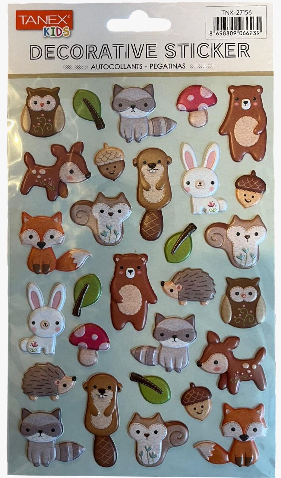 Tanex Tnx-27156 Puffy Minik Orman Hayvancıklar Serisi