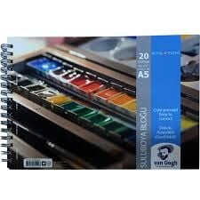 Van Gogh Sulu Boya Bloğu 300 Gr A5 Spiralli 20 Yaprak