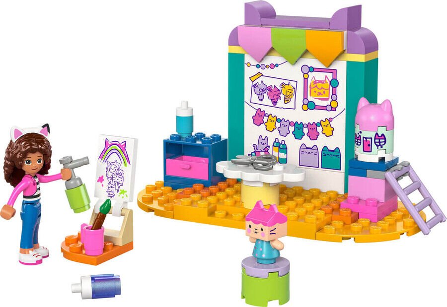 Lego Gabby’S Dollhouse Karton Yavru Kedi İle El Sanatları 