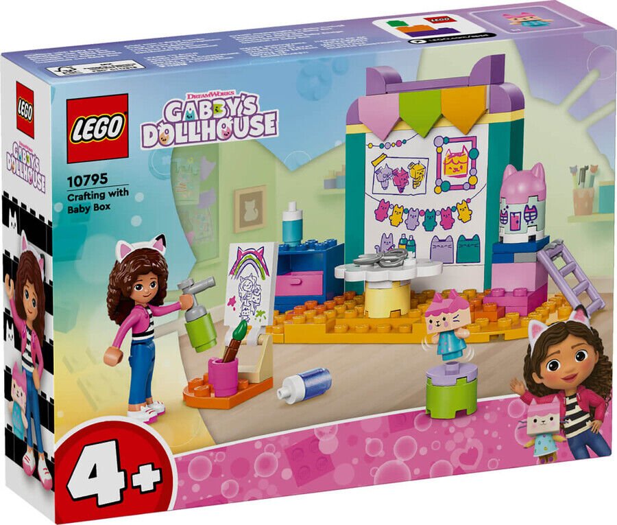 Lego Gabby’S Dollhouse Karton Yavru Kedi İle El Sanatları 