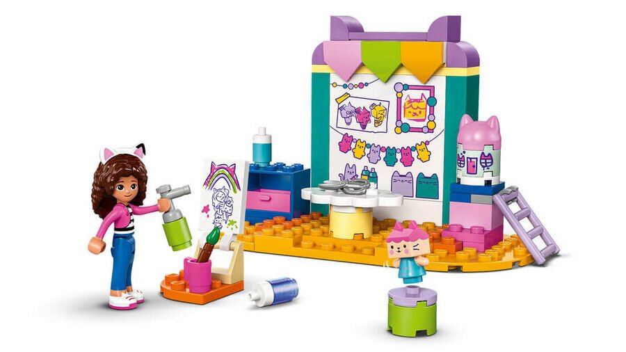 Lego Gabby’S Dollhouse Karton Yavru Kedi İle El Sanatları 