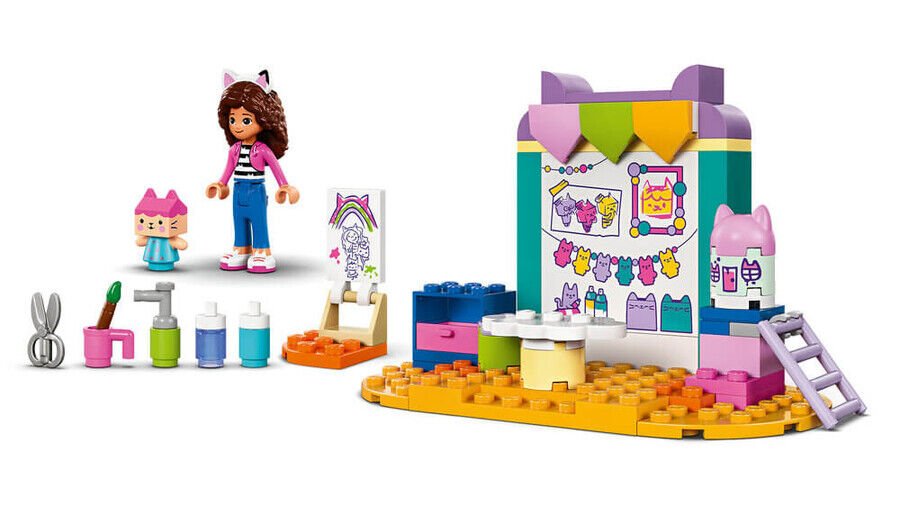 Lego Gabby’S Dollhouse Karton Yavru Kedi İle El Sanatları 