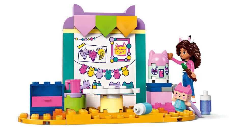 Lego Gabby’S Dollhouse Karton Yavru Kedi İle El Sanatları 