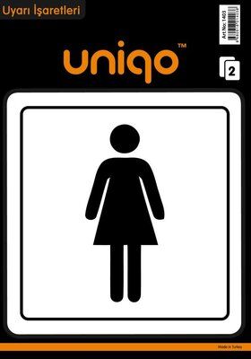 Crea Etiket Uyarı - Bayan Wc Figürü