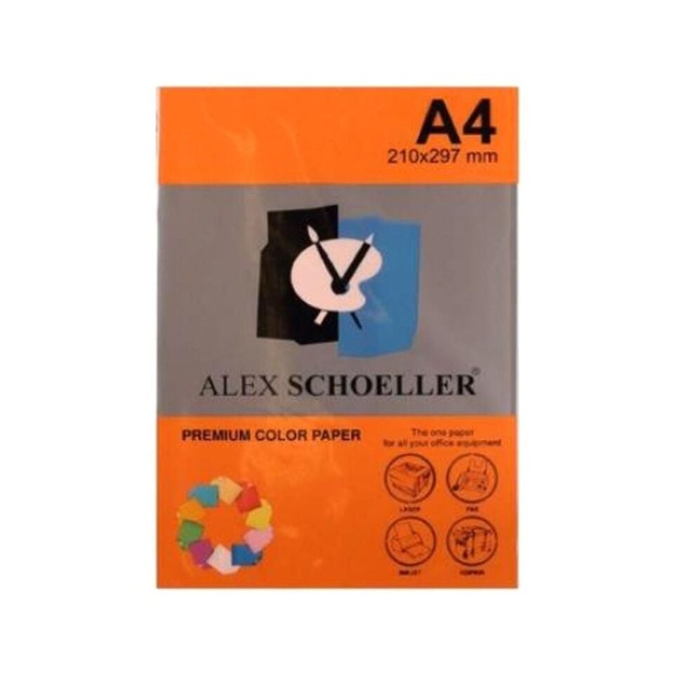Alex Fotokopi Kağıdı A4 500 Lü Turuncu Alx-640