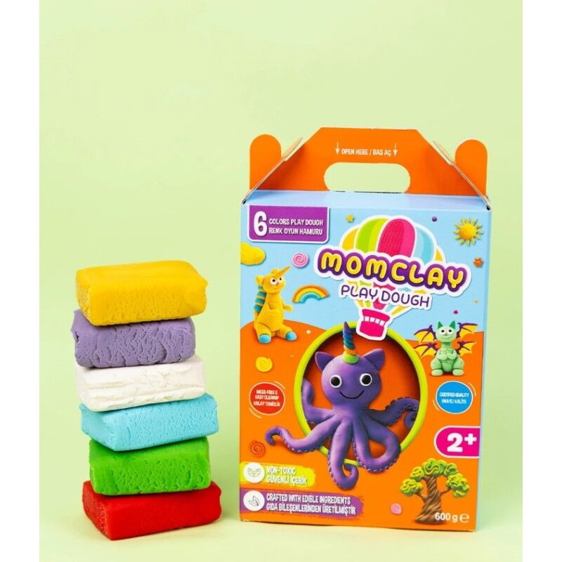 Nureart Smarta Momclay Oyun Hamuru 6 Renk 100 Gr