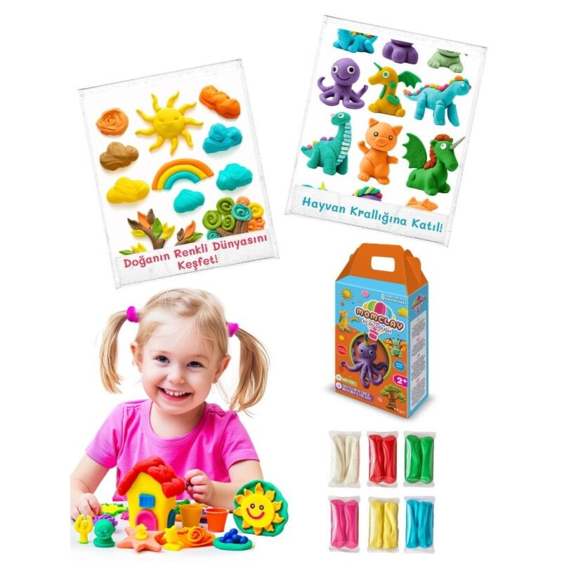 Nureart Smarta Momclay Oyun Hamuru 6 Renk 100 Gr