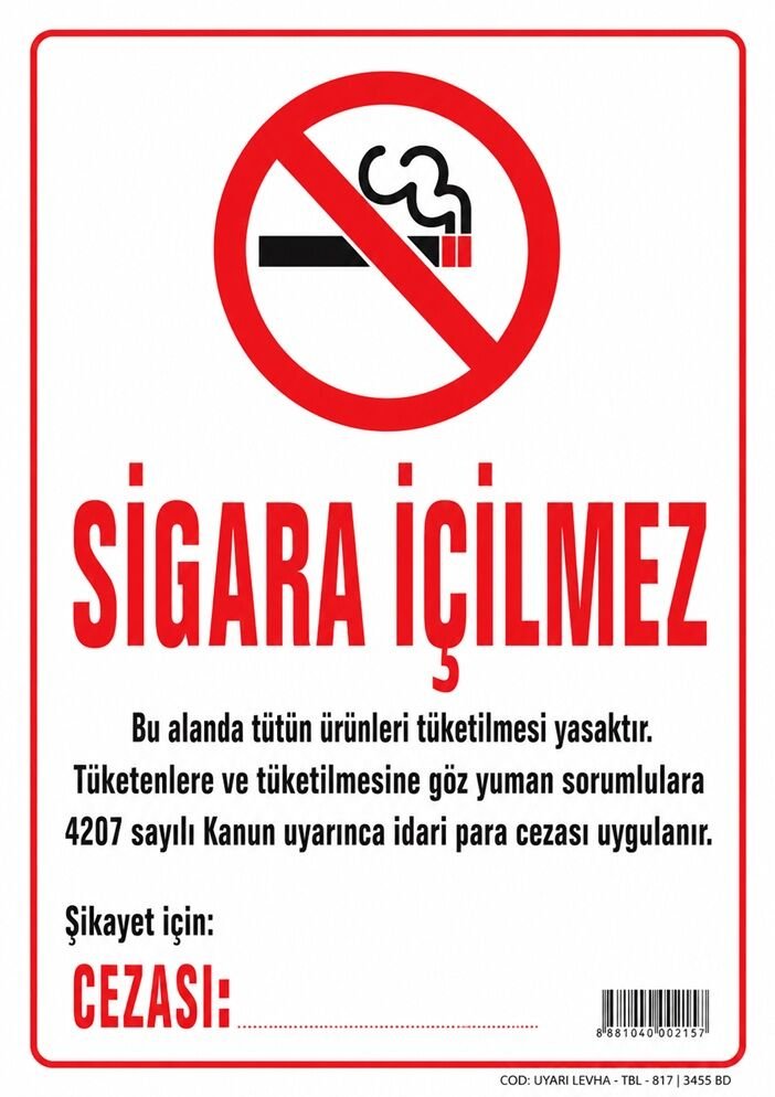 Odak Yayın Sigara İçilmez A5