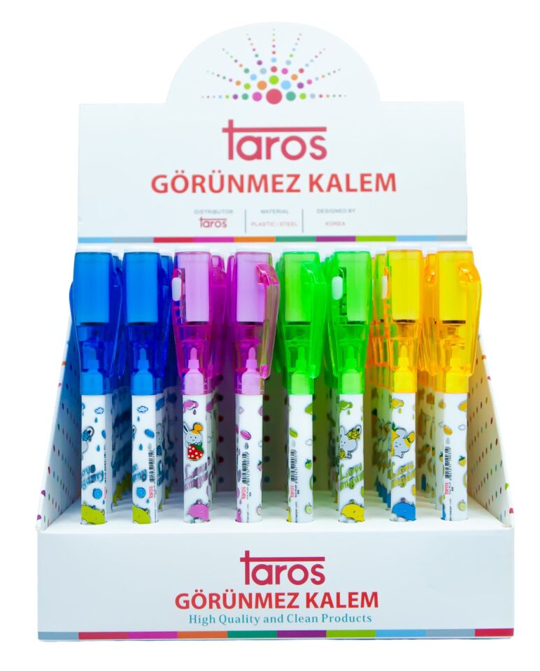 Taros Vintage Label Secret Pen Işıklı Kalem Seri 2
