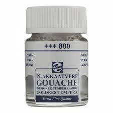 Talens Boya Gouache Jar 16 Ml Silver