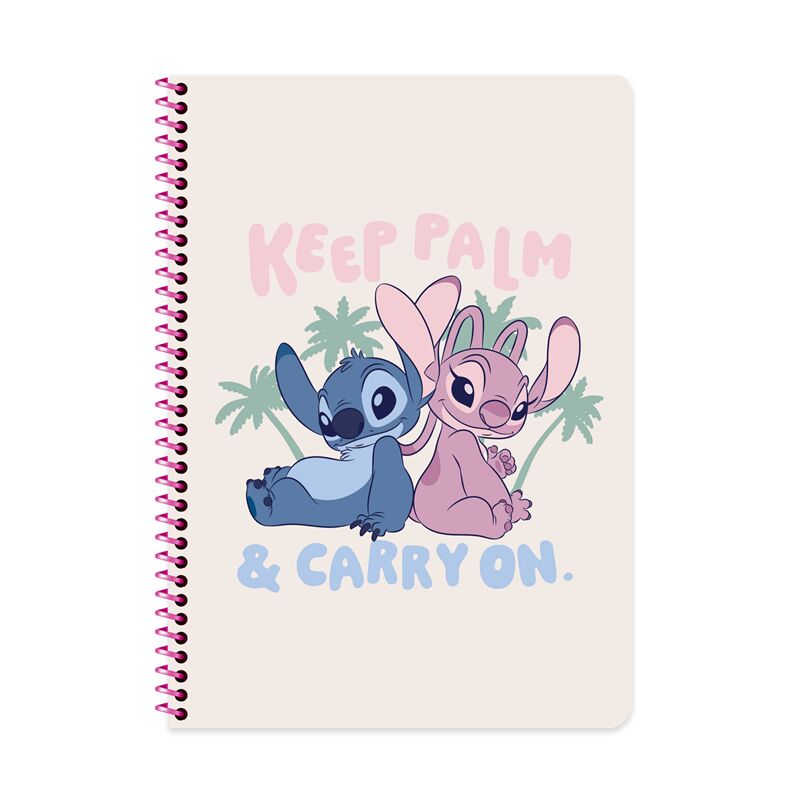 Keskin Lilo&Stitch A4 80 Yaprak Çizgili Spiralli Karton Kapak Defter