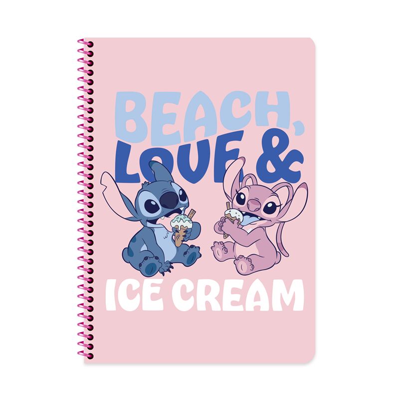 Keskin Lilo&Stitch A4 80 Yaprak Çizgili Spiralli Karton Kapak Defter