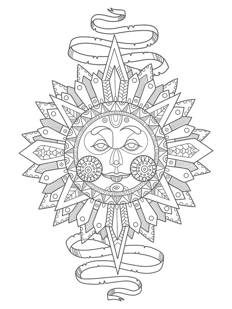 Artdeco Desenli Tuvaller Masalsı 30x40 Cm Güneş